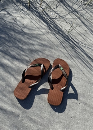 Hav. Brasil Logo sandal Rust/Coffee Havaianas